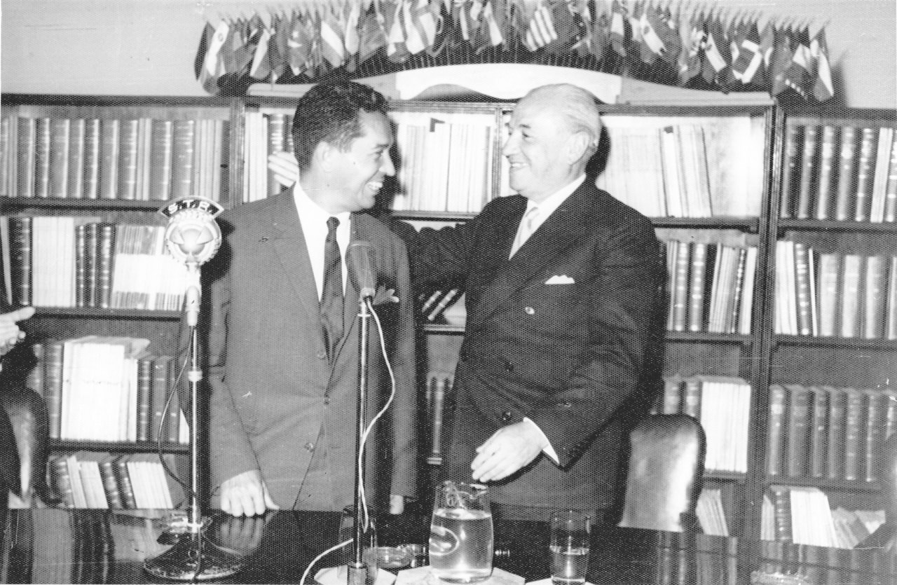 José Antonio Mayobre, Executive Secretary of ECLAC (1963-1966) and Raúl Prebisch