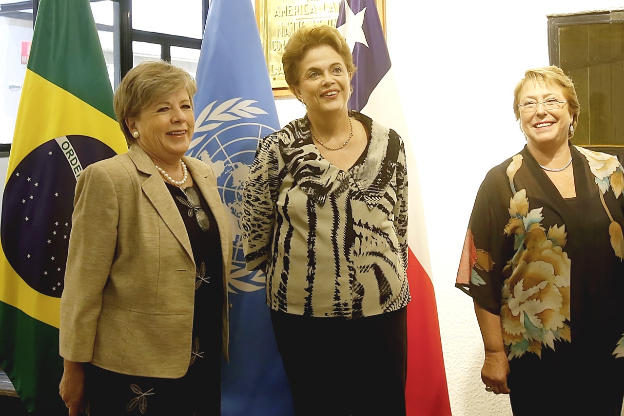 Dilma Rousseff, President of Brazil and H.E. Michelle Bachelet, President of Chile