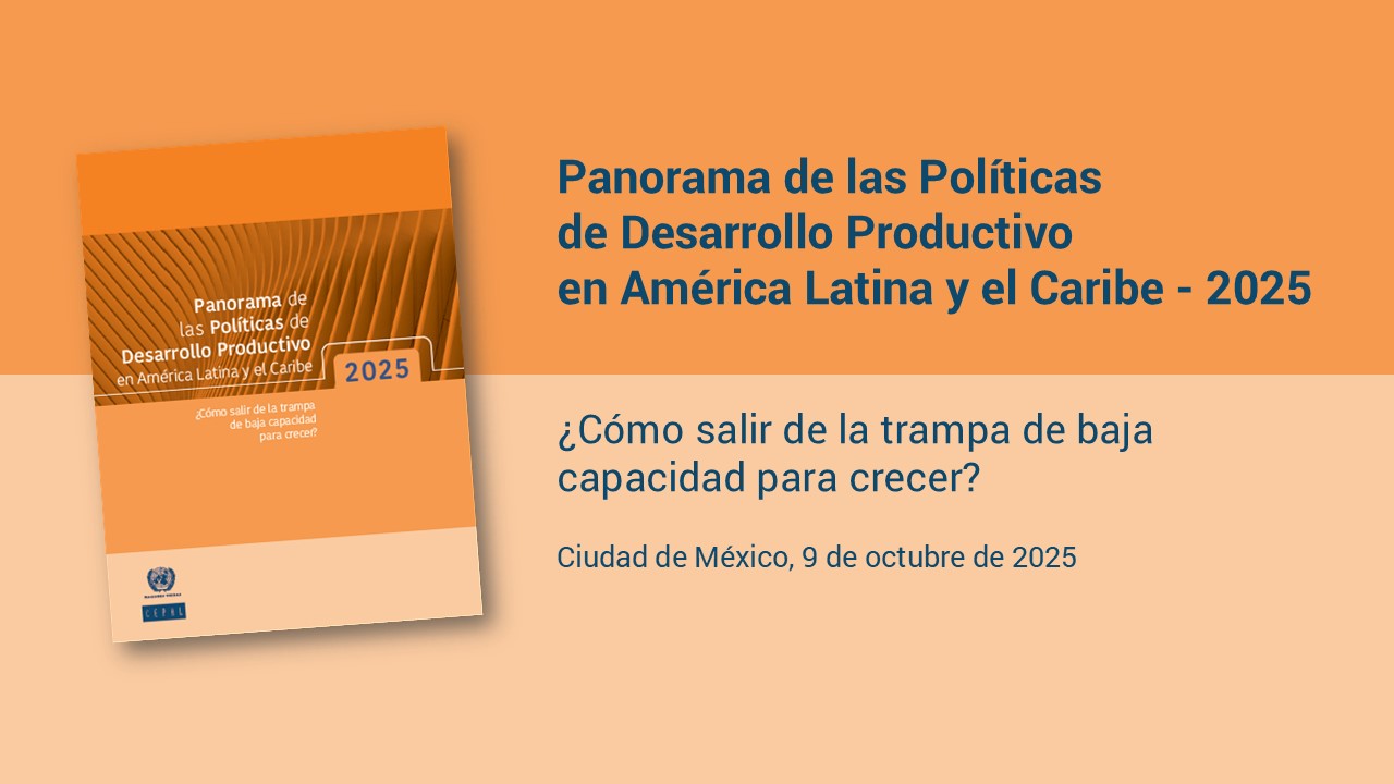 Banner lanzamiento Panorama Políticas de Desarrollo Productivo 2025