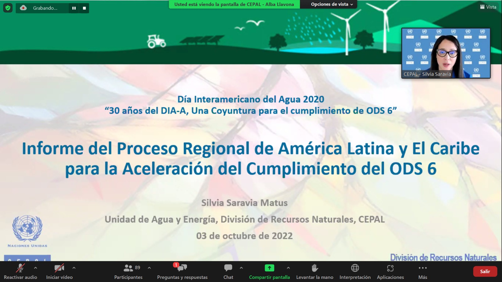 Unidad de Agua y Energia AIDIS 3.10