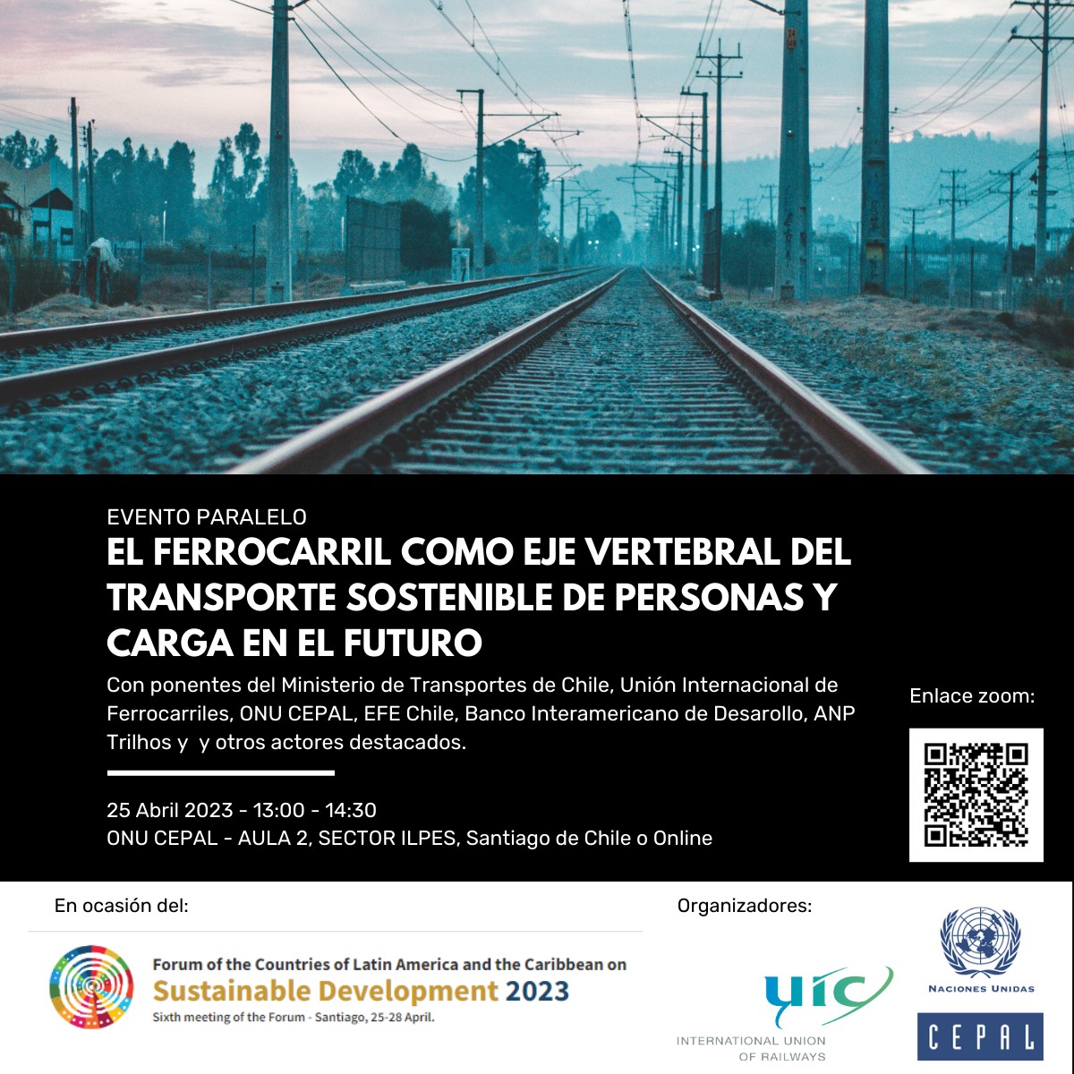 El ferrocarril como eje vertebral del transporte sostenible de personas y carga en el futuro