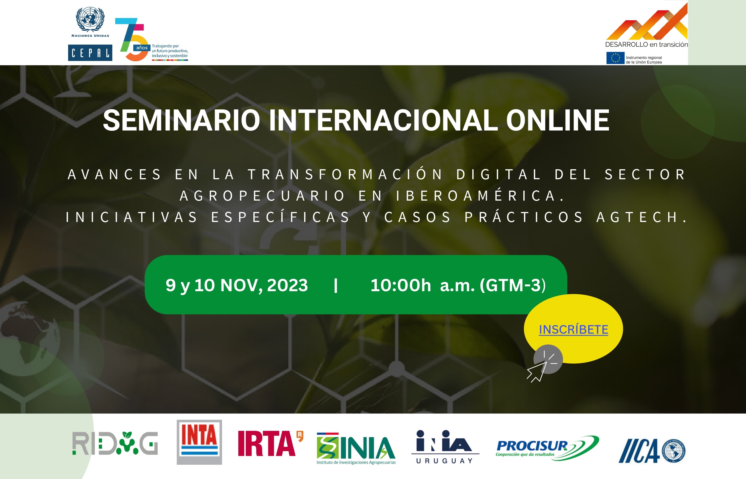 Seminario internacional online: avances en la transformación digital del sector agropecuario en Iberoamérica 3 DRN