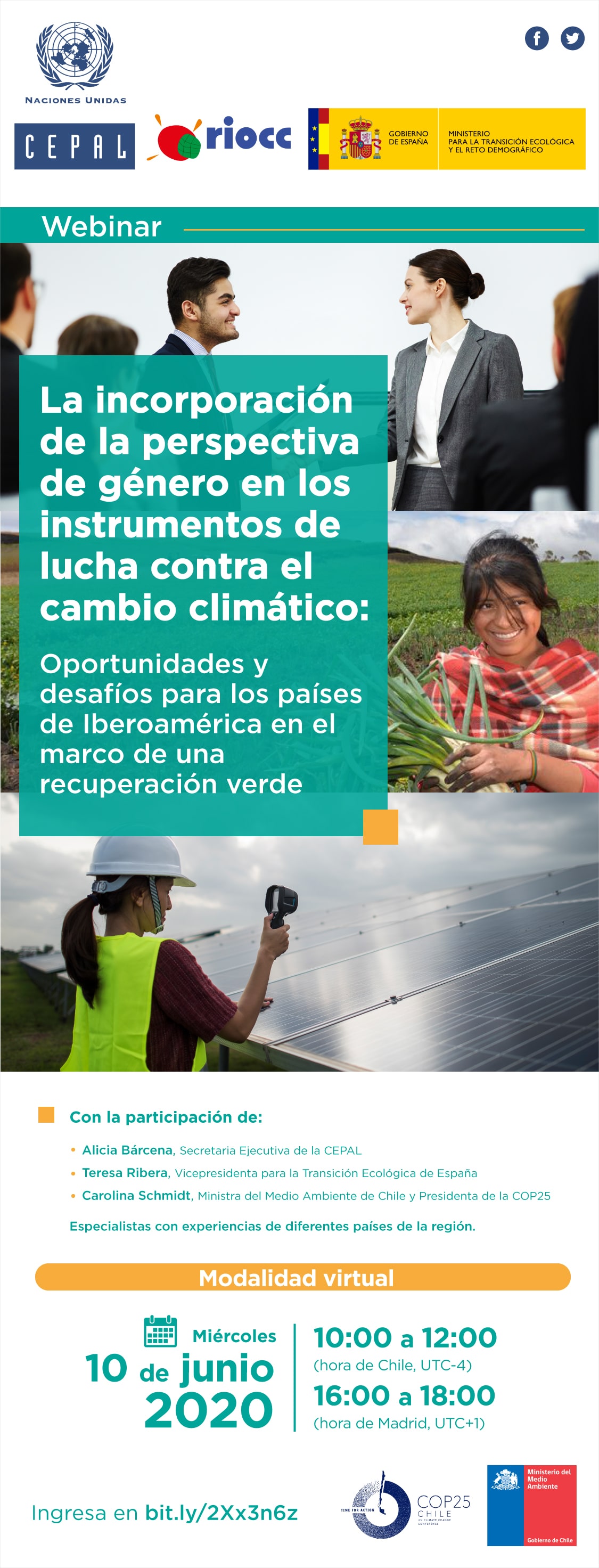 Webinar “La incorporación de la perspectiva de género en los instrumentos de lucha contra el cambio climático: oportunidades y desafíos para Iberoamérica en el marco de una recuperación verde”