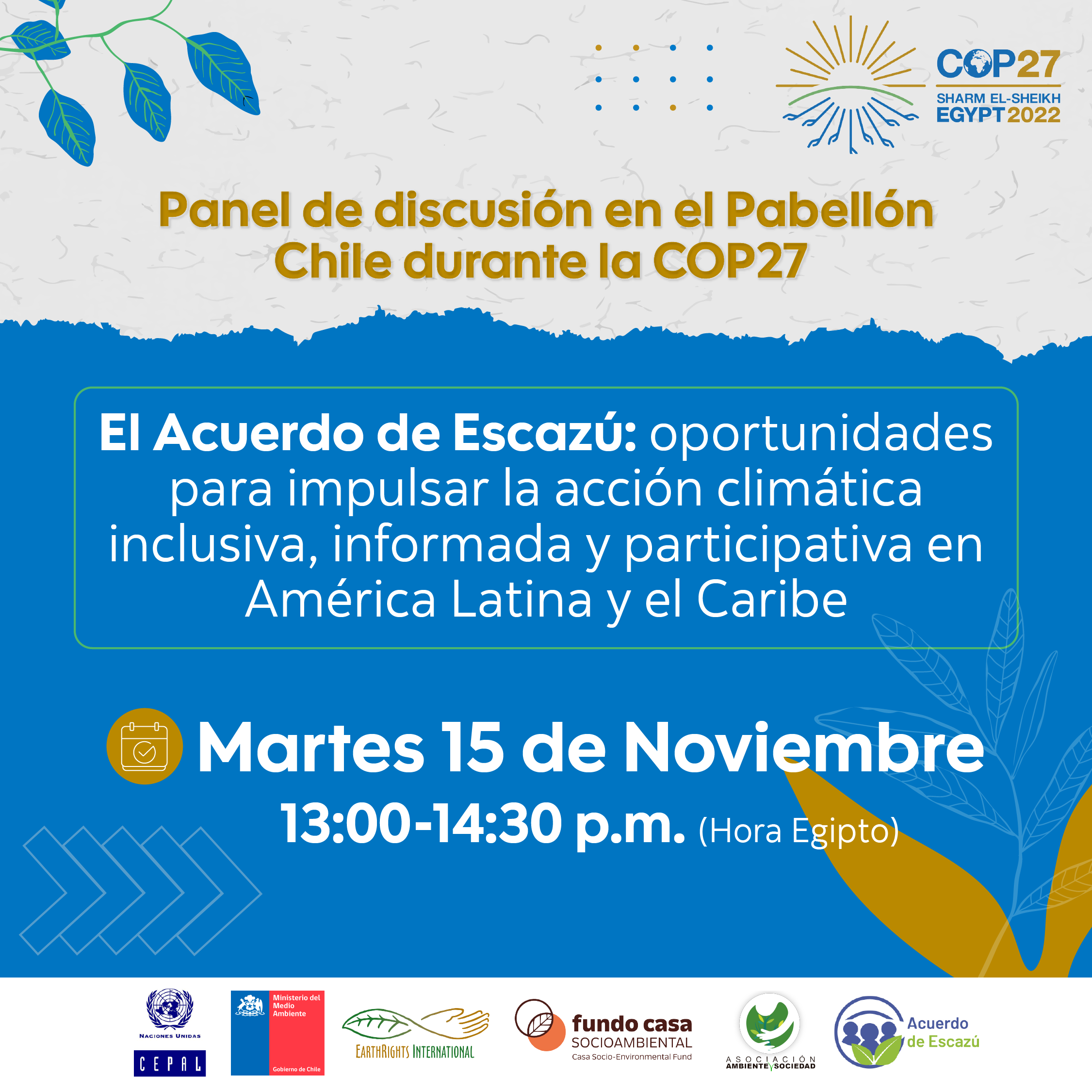 El Acuerdo de Escazú: oportunidades para impulsar la acción climática, inclusiva, informada y participativa en América Latina y el Caribe Acuerdo de Escazú