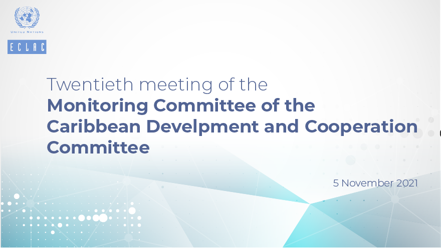 Banner of 20th Meeting of the Monitoring Committee of the CDCC