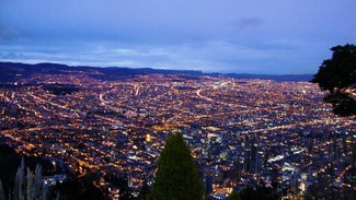 Panorama de Bogotá nocturna