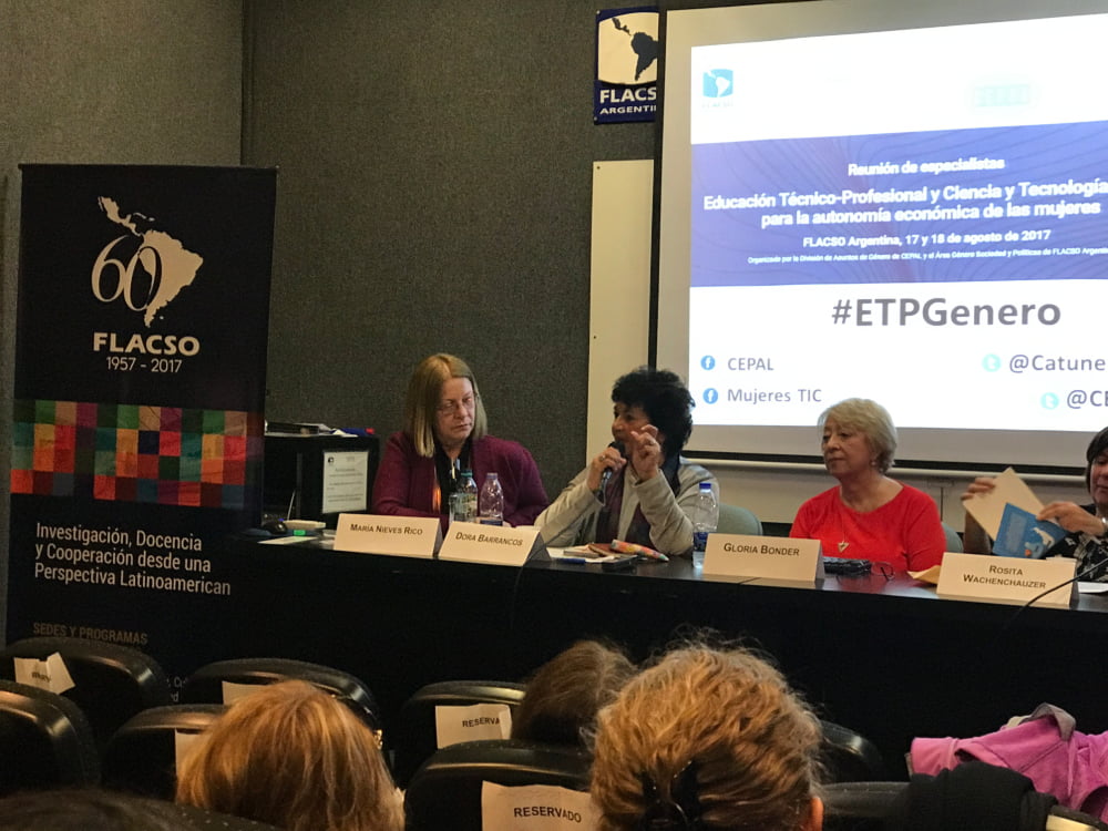 Reunión de especialistas: Educación Técnico-Profesional y Ciencia y Tecnología: claves para la autonomía económica de las mujeres