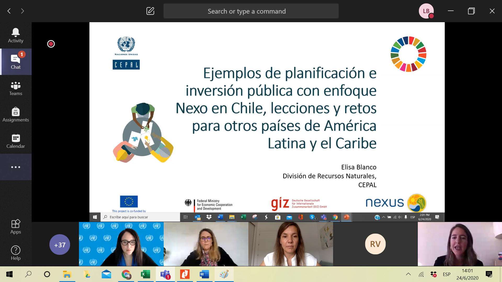 Seminario virtual Planificación de las inversiones públicas con enfoque Nexo Agua-Energía-Alimentación