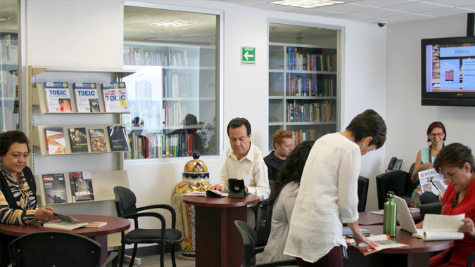 Photo of the Mexico Library reading room