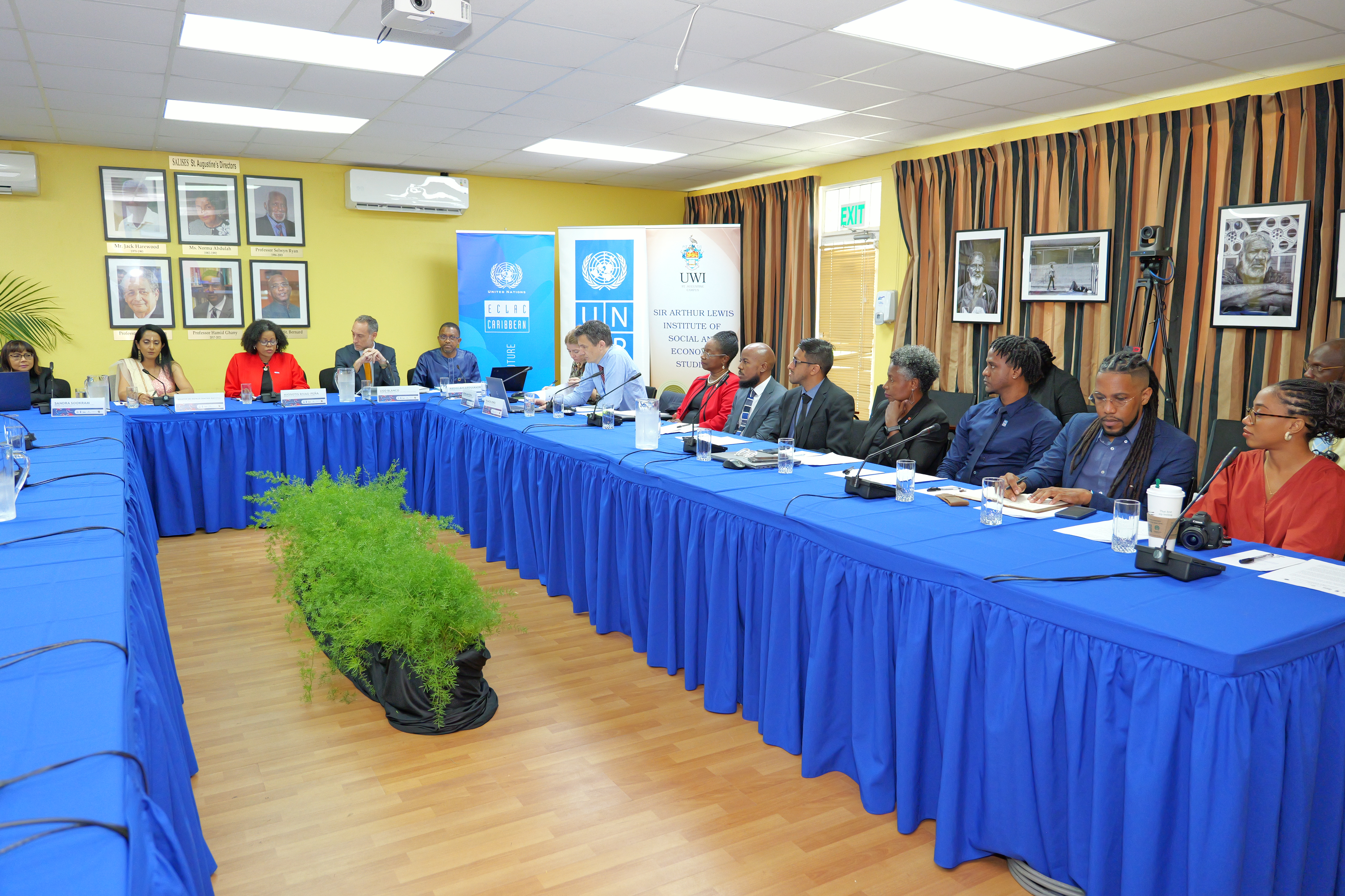 Panoramic view of the Calculate to Eradicate Symposium in person participants