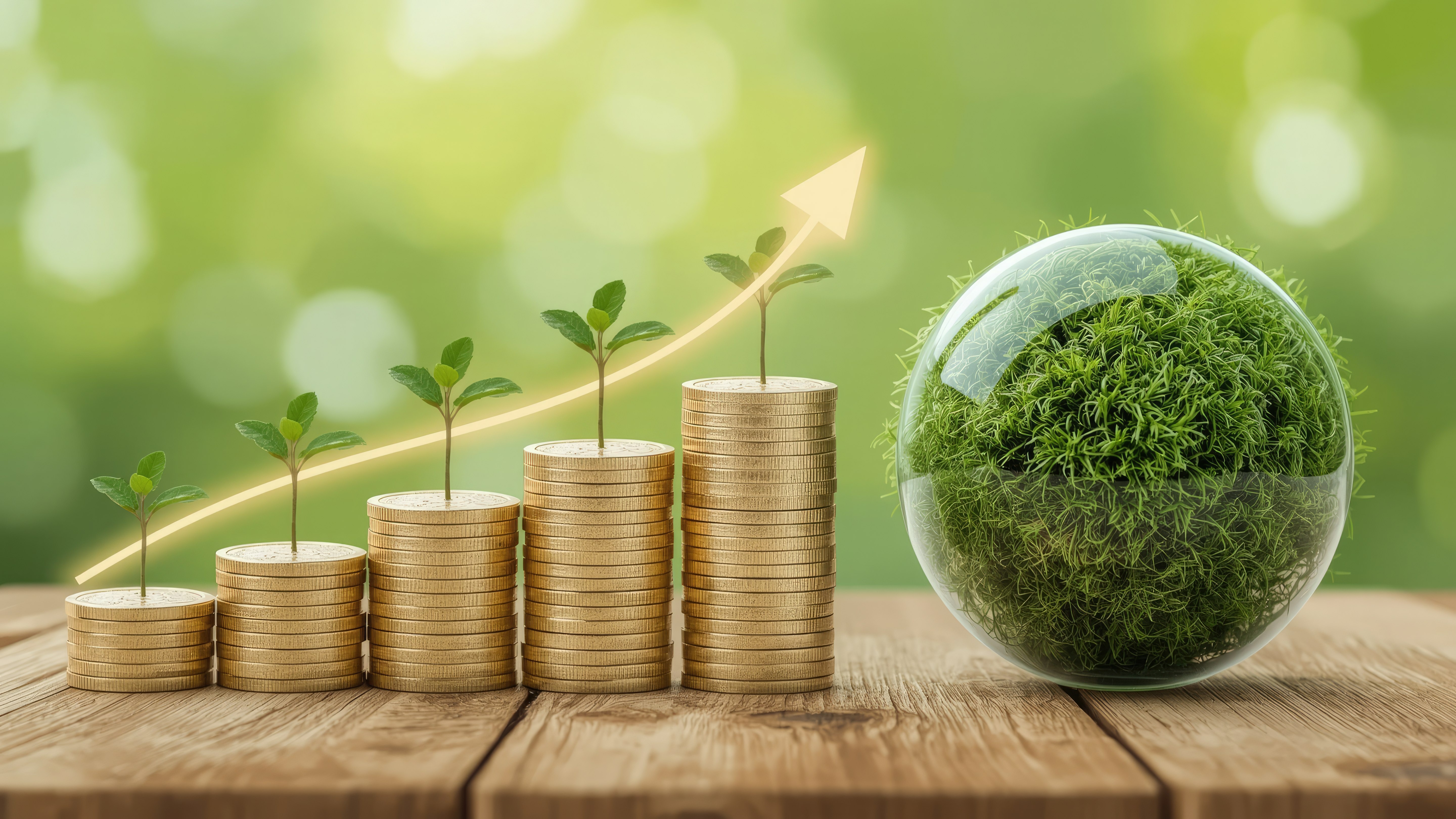 Growing money sustainable investments financial growth green business