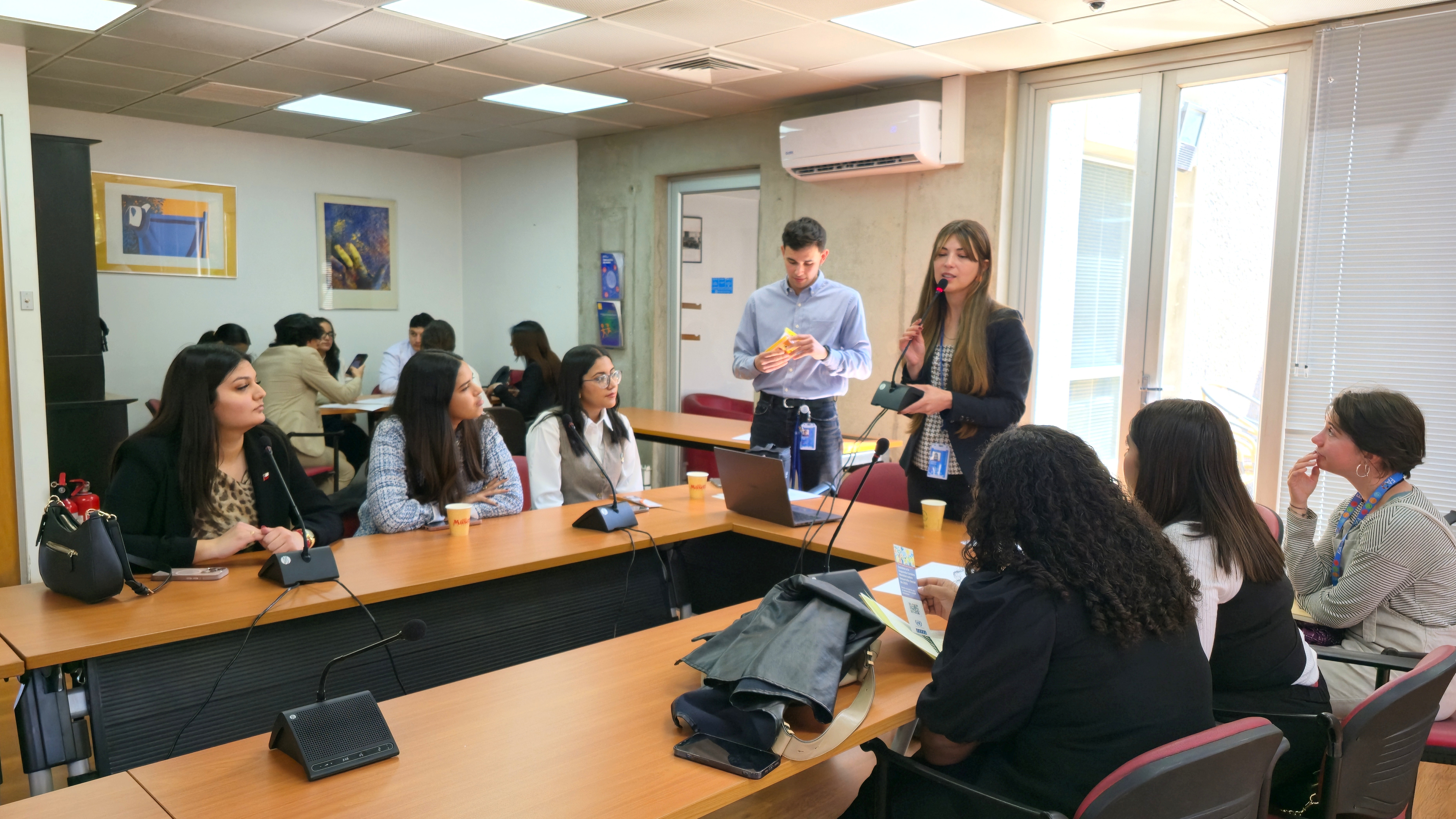 Jornada con la delegación de 17 jóvenes de la Universidad Tecnológica Centroamericana
