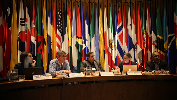 Imagen del panel del seminario Coordinación entre múltiples actores para una movilidad urbana sostenible en América Latina y el Caribe.