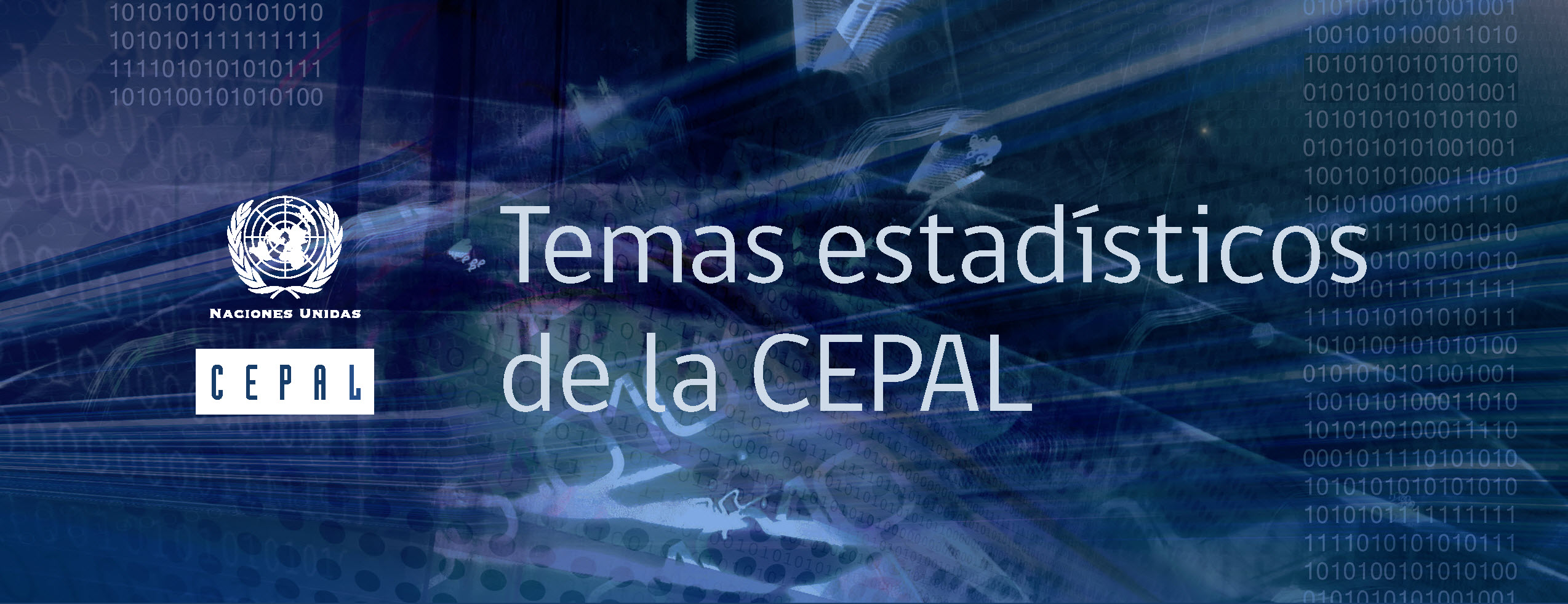 Banner Temas estadísticos de la CEPAL