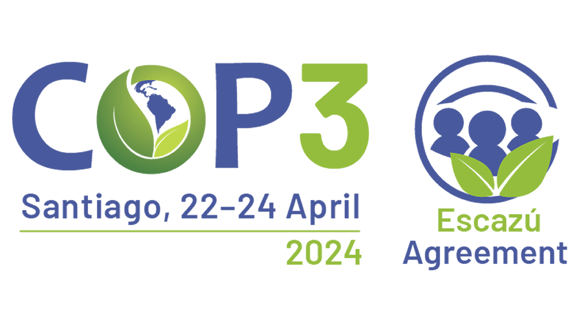 Logo COP3 Escazú Agreement Eng