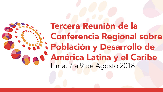 Banner tercera reunión de la Conferencia Regional sobre Población y Desarrollo.
