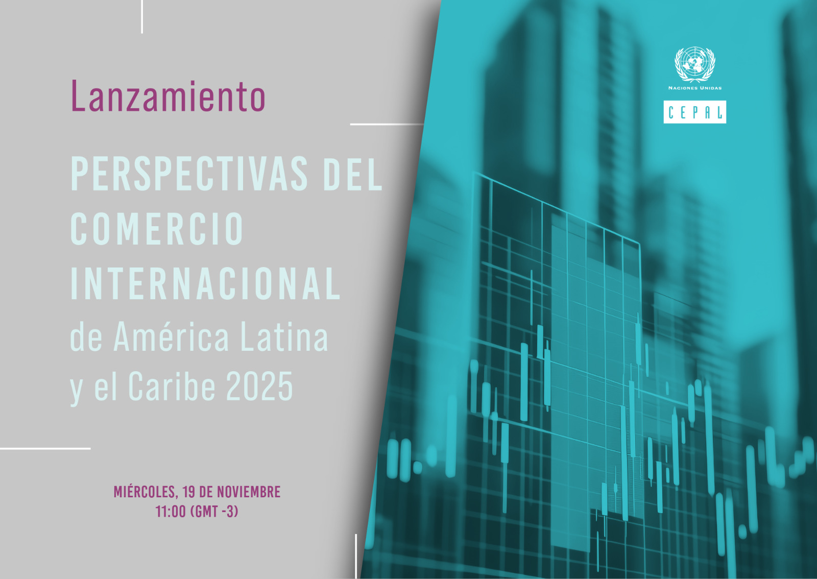 Banner lanzamiento Perspectivas del Comercio Internacional 2025