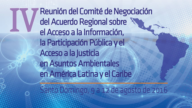 Banner Cuarta reunión Comité de Negociación Principio 10