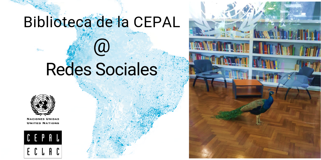 Biblioteca de la CEPAL con pavo real