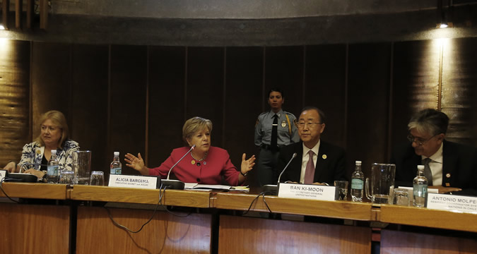 Visita del Secretario General de la ONU a Chile El Secretario General de las Naciones Unidas, Ban Ki-moon
