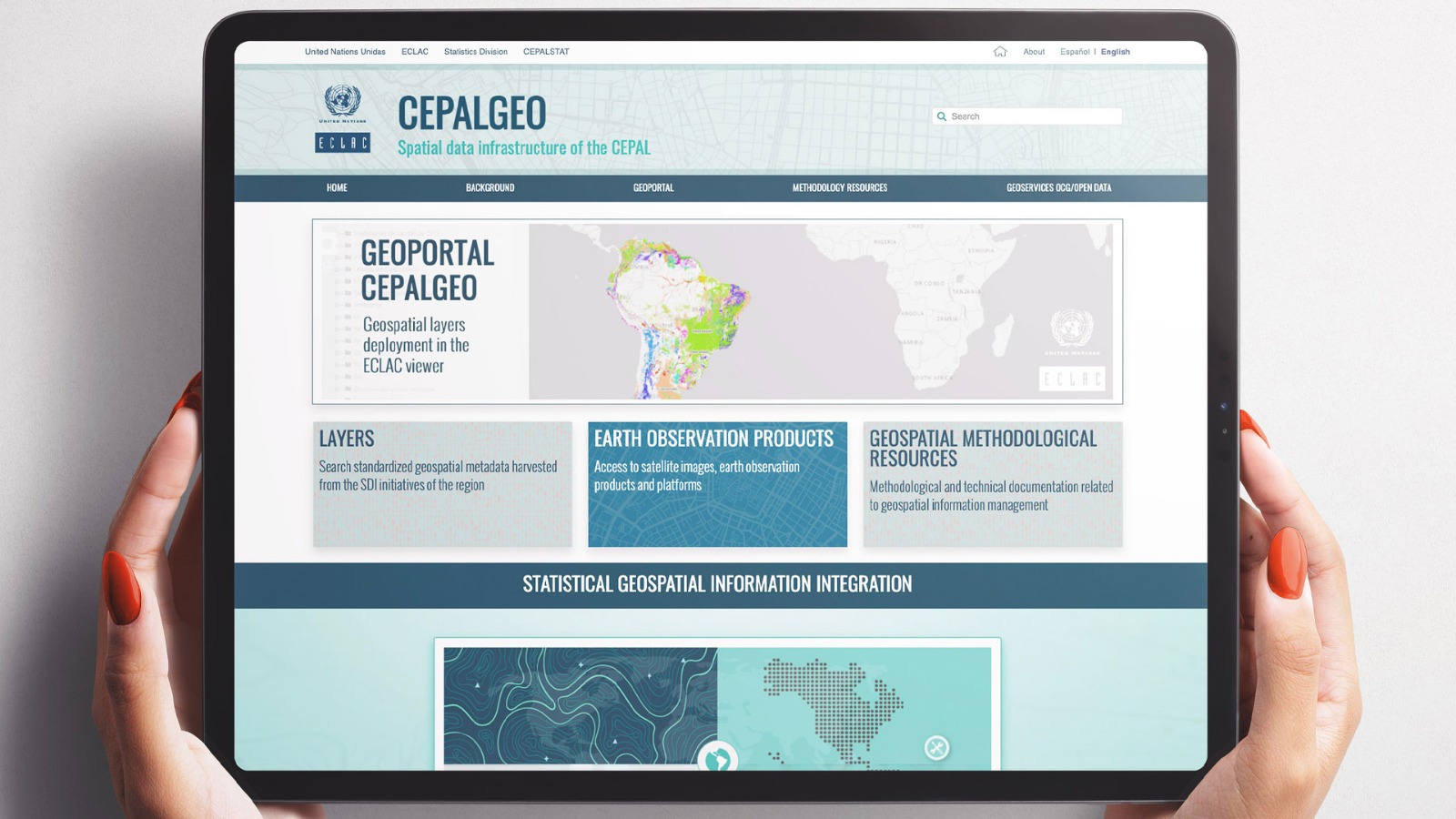 Image of the CEPALGEO portal