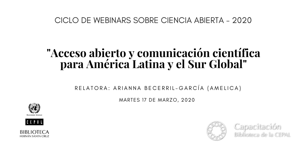Webinar Acceso abierto y comunicación científica