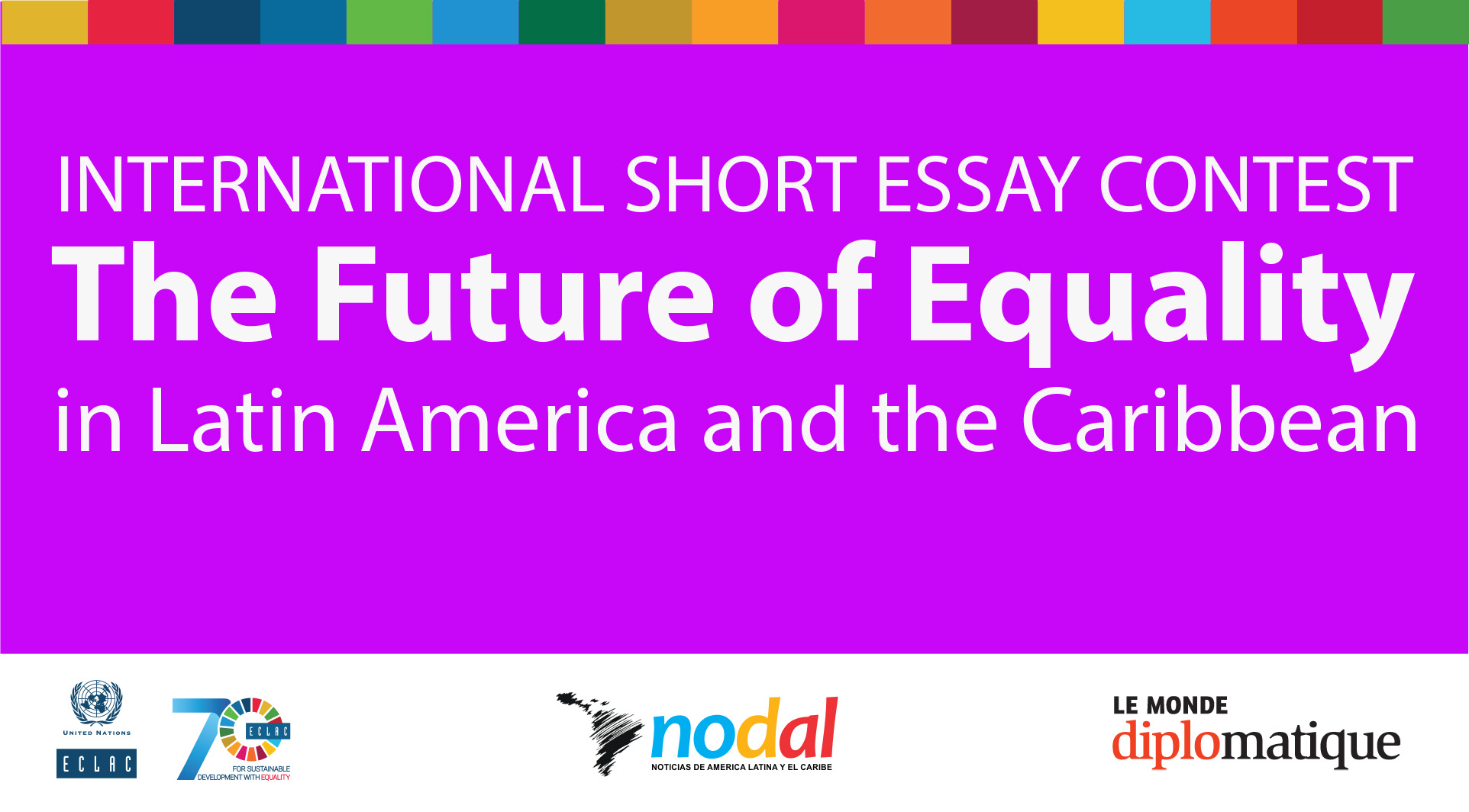 International Short Essay Contest The Future of Equality in Latin America and the Caribbean banner.