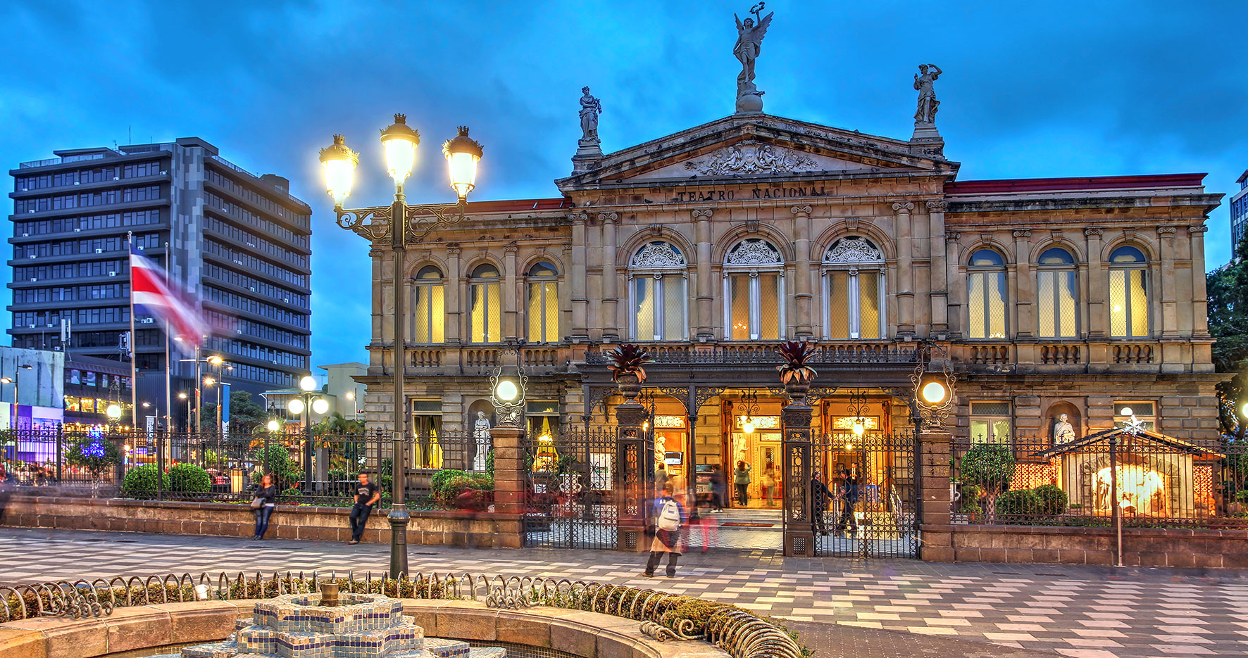 Fotografía del Teatro Nacional de Costa Rica.