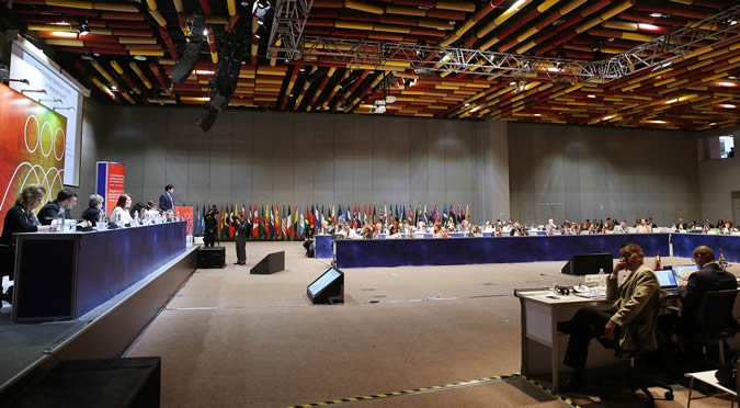 Imagen de la primera reunión de la Conferencia Regional sobre Desarrollo Social. 