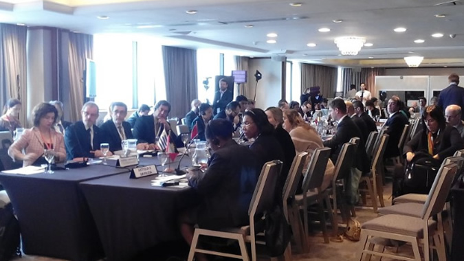 Delegates in Principle 10 meeting