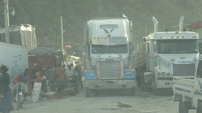 Foto de la frontera entre Haití y República Dominicana