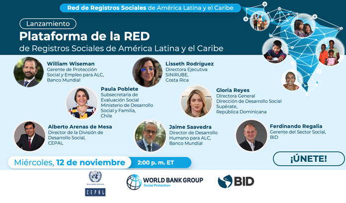 imagen de invitación al evento con fotos de los participantes