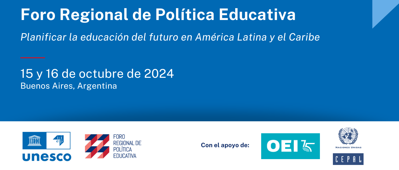 Foro Regional de Política Educativa: planificar la educación del futuro en América Latina y el Caribe