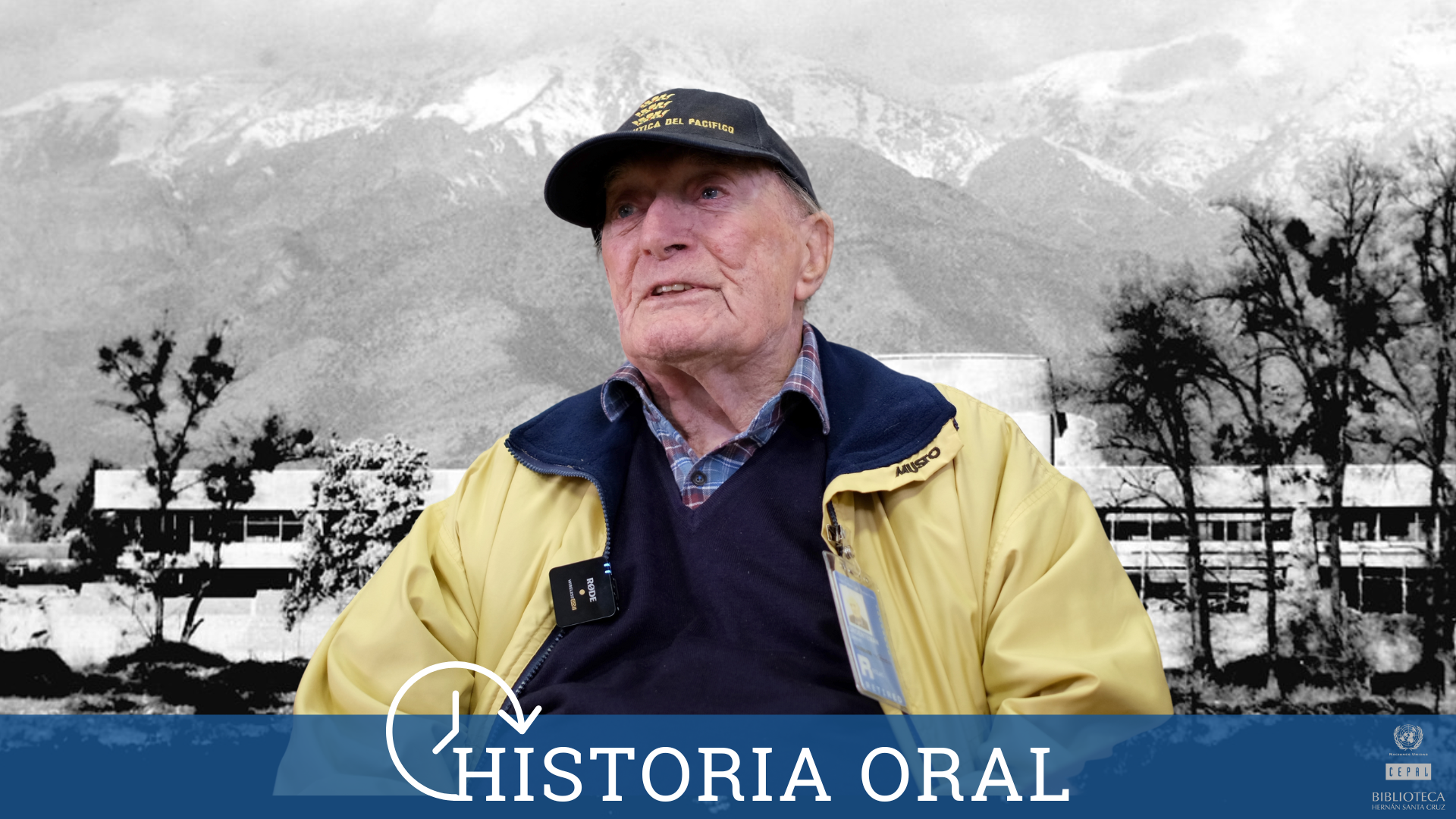 Sim Groenteman, protagonista de la serie Historia Oral de la Biblioteca Hernán Santa Cruz.