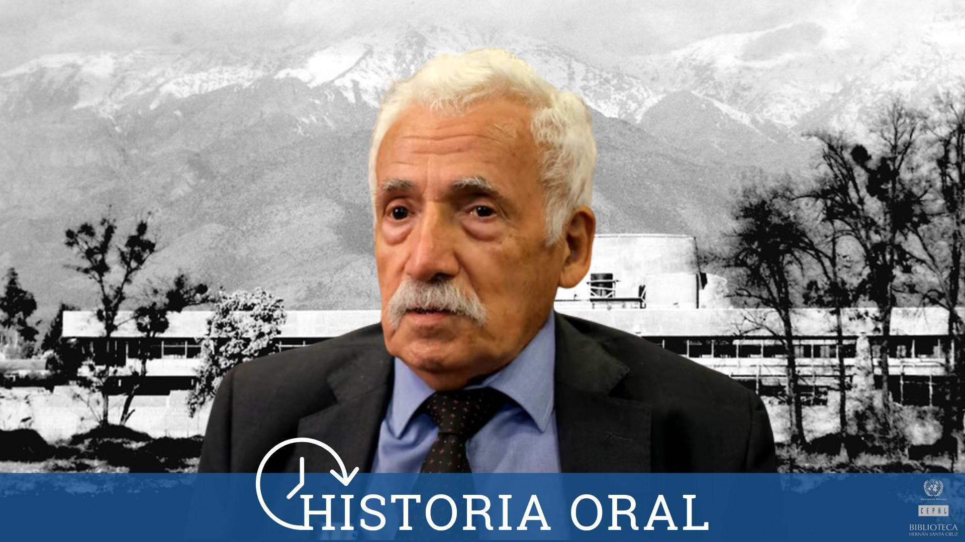 José Besa, featured in the Historia Oral series of the Hernán Santa Cruz Library.