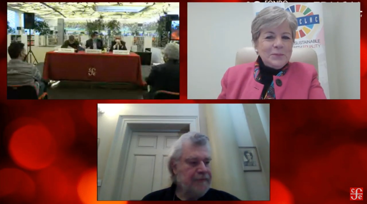 Alicia Bárcena, ECLAC's Executive Secretary, during her presentation.