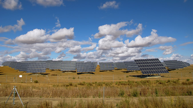 Photo of solar panels