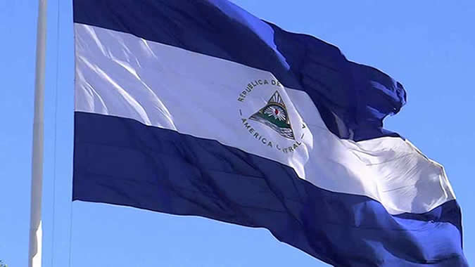 Bandera de Nicaragua.