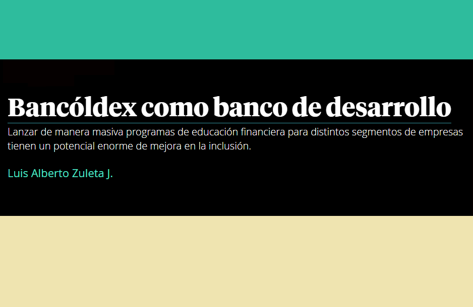 Bancóldex como banco de desarrollo 