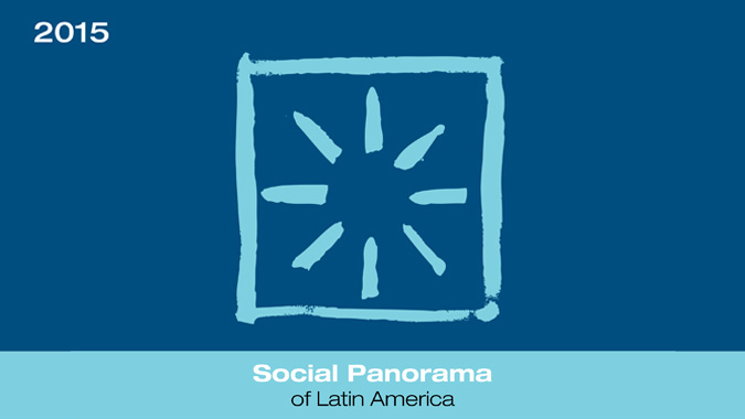 Portada de informe Panorama Social 2015.