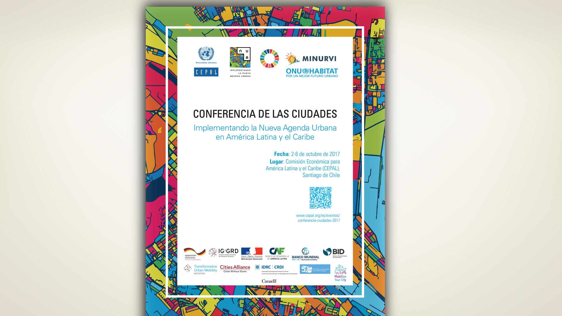 Afiche de la Conferencia de las ciudades.