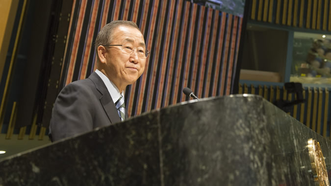 Ban Ki-moon, Secretario General de las Naciones Unidas.