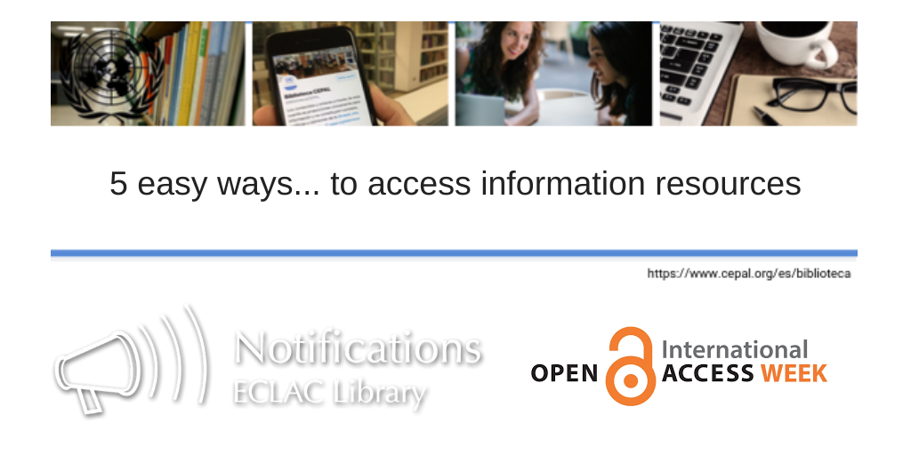 Banner OAweek and ECLAC Library