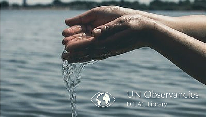 Water between hands