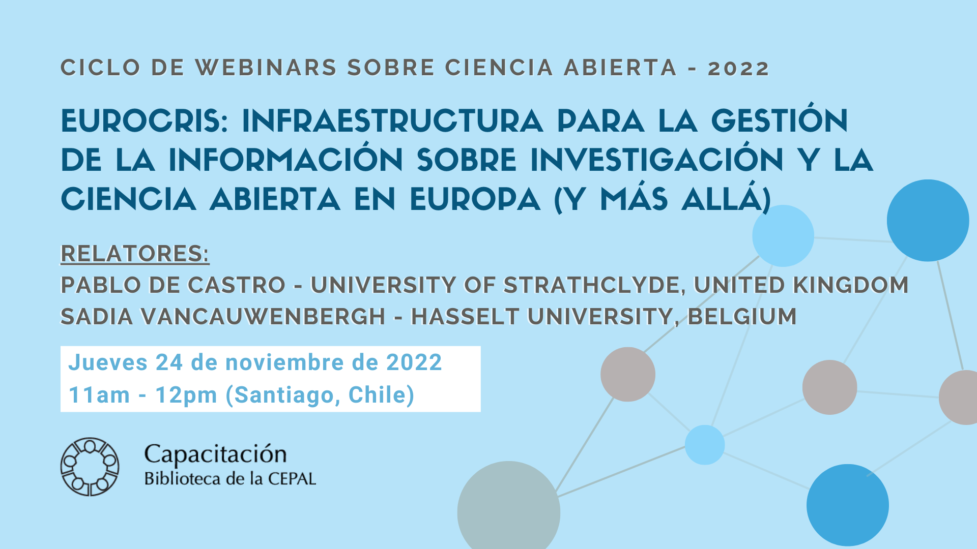 euroCRIS: Infraestructura para la gestión de la información sobre investigación y la ciencia abierta en Europa (y más allá) 