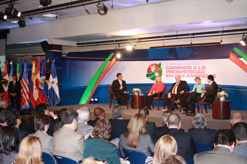 Vista general de la IV Reunión Ministerial de la Iniciativa Caminos a la Prosperidad en las Américas.