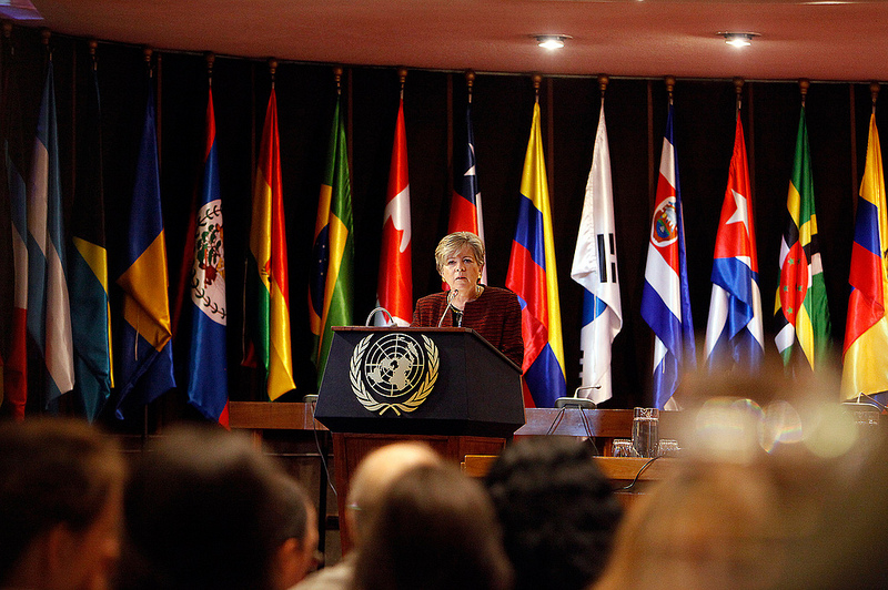 La XII Cátedra Raúl Prebisch y el Seminario sobre neoestructuralismo fueron inaugurados en la sede de la CEPAL en Santiago, Chile, por la Secretaria Ejecutiva del organismo, Alicia Bárcena.