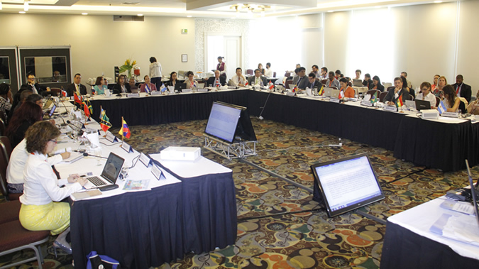 Foto delegados cuarta reunión Principio 10