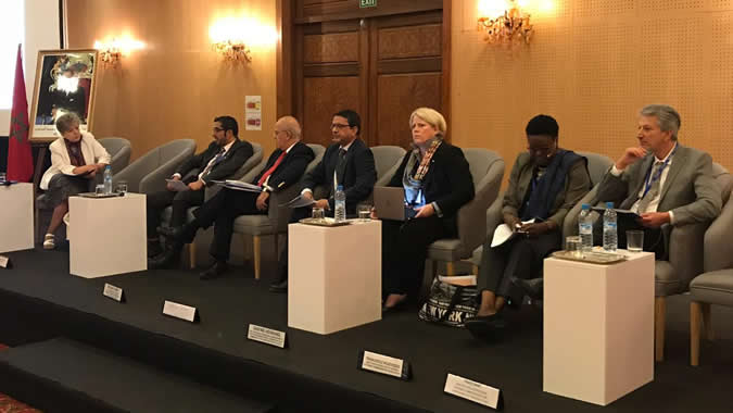 Participantes en el evento paralelo organizado por las comisiones regionales de la ONU.