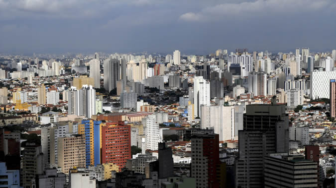 Panoramic view of São Paulo.